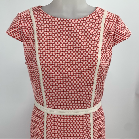 Adrianna Papell Coral Jacquard Sheath Dress - Picture 4 of 14